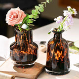 New Glass Leopard Vase Light Luxury Vase